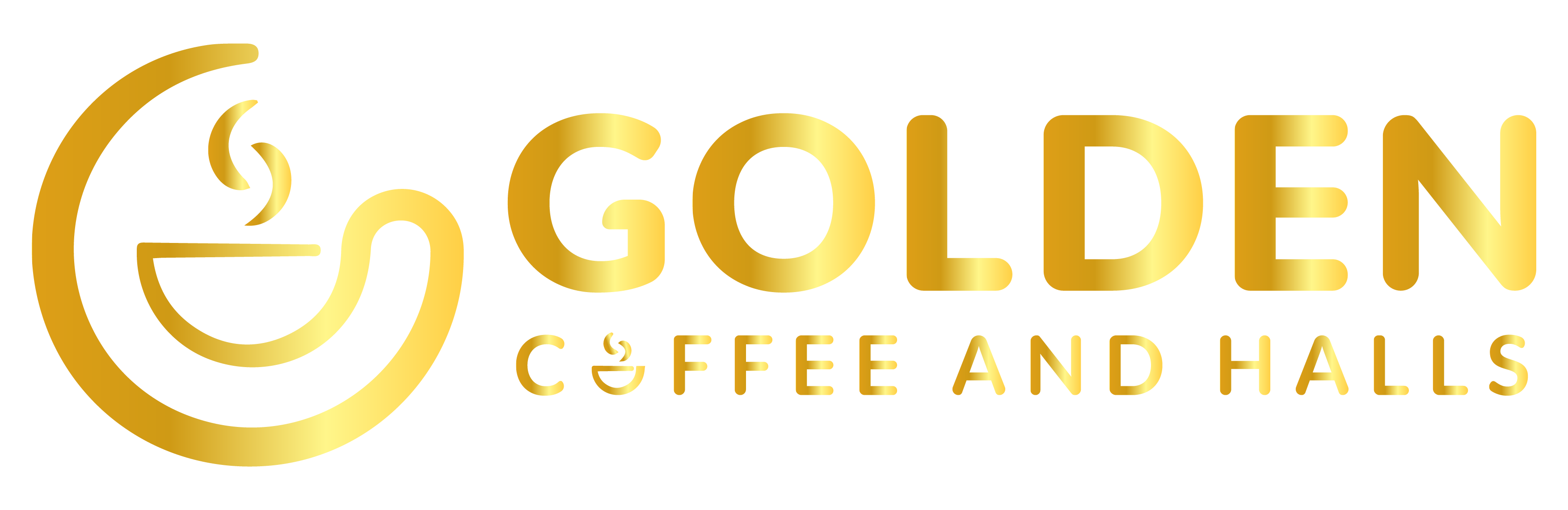 Golden Coffee and Halls gold logo