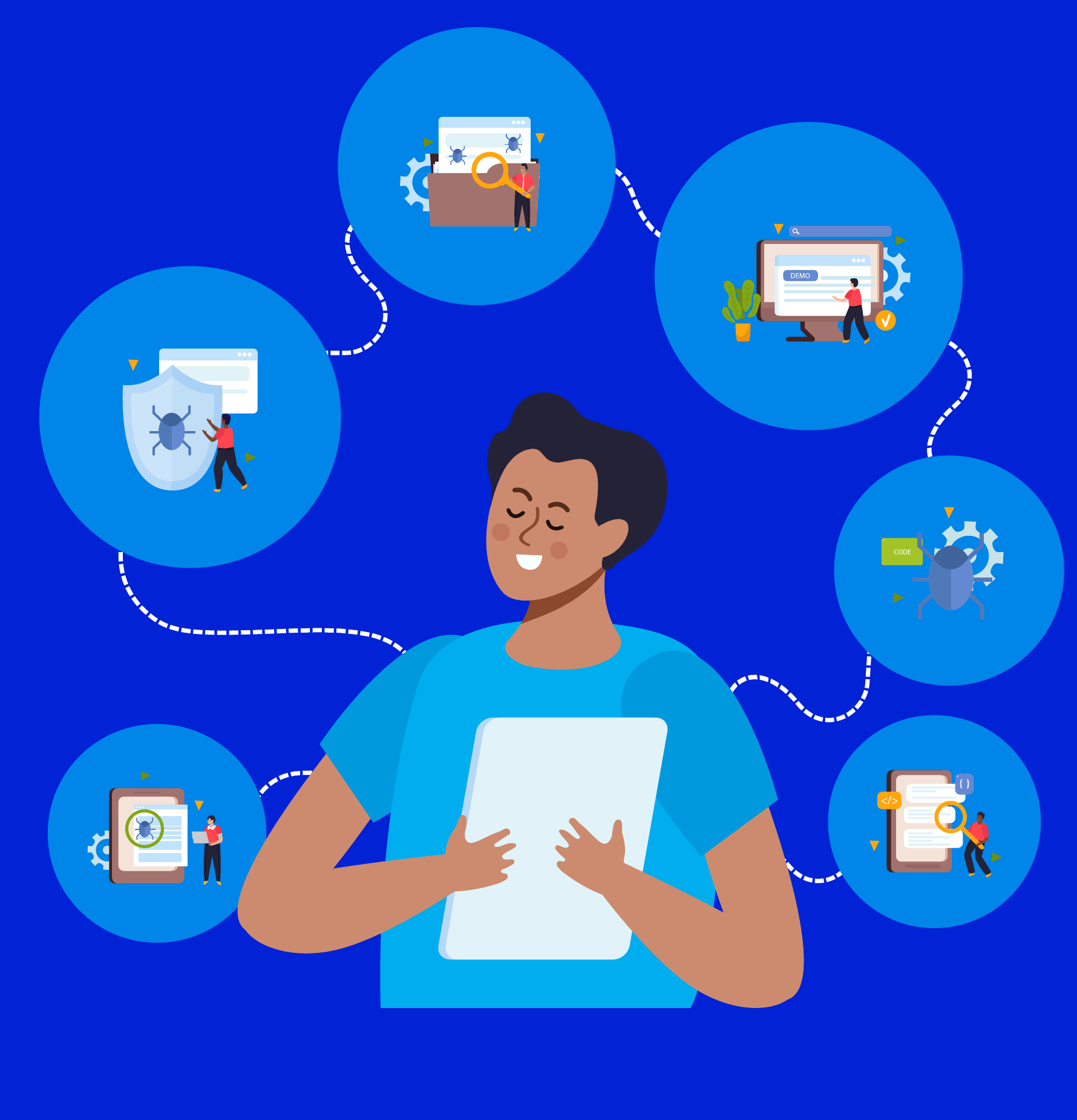 Hage ICT digital technology illustration